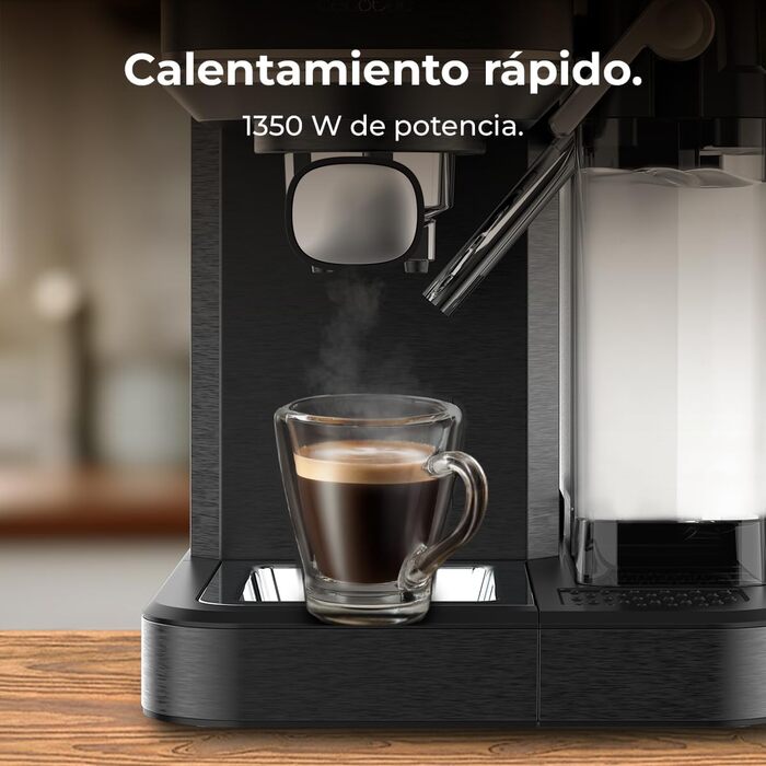 Еспресо-машина Cecotec Power Espresso 20: еспресо, капучино, холодний лате, 20 бар, професійна якість