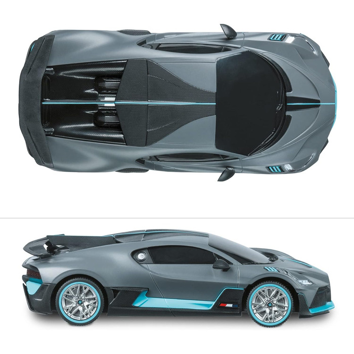 Модель автомобіля BUGATTI DIVO Mondo Motors 1:24, радіокерування, 8 км/год, сірий, іграшка для дітей