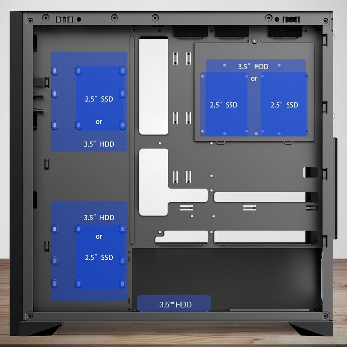 Корпус для ПК NEWWAY NW1 2024, дерев'яний, середній Tower, ATX/Micro-ATX/ITX, 3x140 мм PWM вентилятори, USB Type-C, скляна бокова панель, білий