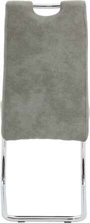 Крісло-гойдалка Hela Tische Flora, кухонне, сіре, з металевим каркасом, 42x57x98 см