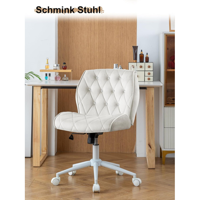 Крісло для дому та офісу Symino з функцією гойдання, обшите штучною замшею, регульована висота, поворотне на 360°, ергономічне, до 150 кг, велике (до 150 кг)