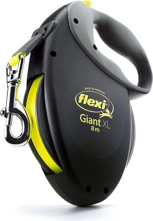 Ремінець для собак Flexi XL 8 м чорно-жовтий