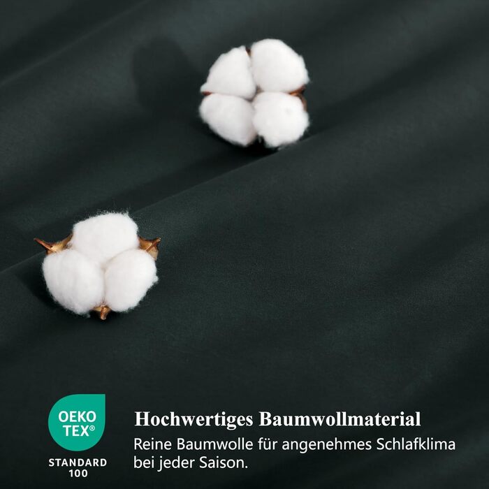 Комплект постільної білизни RUIKASI 135x200 з бавовни (4 частини) - сірий, двоколірний комплект з блискавкою, антрацит та світло-сірий, 135x200 см