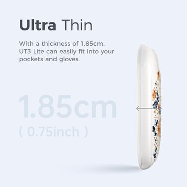 Електричні грілки для рук OCOOPA 2 шт. з магнітною застібкою, 5000mAh, 3 режими нагріву, компактні, для рукавичок, сумки, зимові аксесуари, подарунки для чоловіків та жінок, фіолетовий/білий