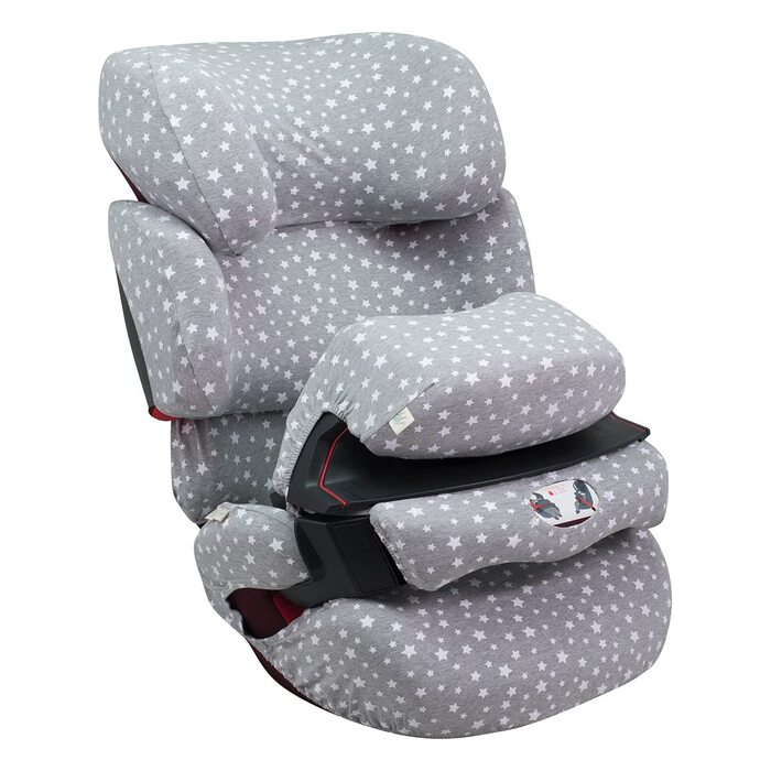 Чохол для автокрісла, дитяче крісло сумісне з Cybex Pallas Fix, 2 Fix, з бавовни (White Star)