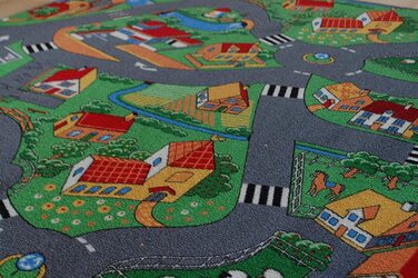 Вуличний килим Janning, килимок для ігор, маленьке село, ферма, село, дитячий килим різних розмірів (200 x 250 см)