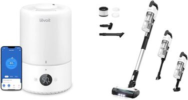 Зволожувач повітря LEVOIT Smart 6L з ароматерапією, холодний/теплий туман, керування через Alexa/APP, таймер, для спальні, дитячої кімнати, площею до 40-70 м²