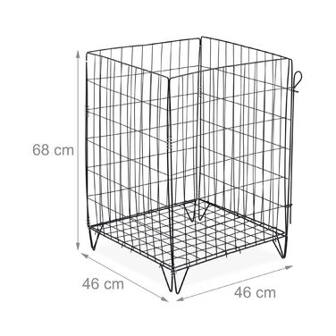 Набір з 2 компостерів Relaxdays з металу та ґраткою для дна