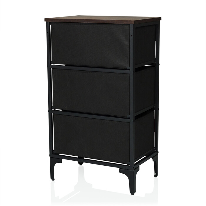 Комод AMERIKO S 45x30x77см 3 шухляди різнокольорові hjh LIVING