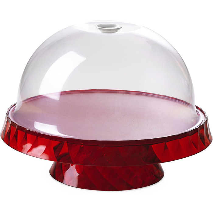 Форма для випічки Omada Design Linea Diamond з акрилу, 36 см, з кришкою, для фруктів та випічки, Made in Italy