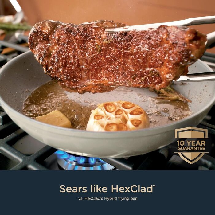 Набір посуду Ninja Ceramic Pro CW39011MM: 11 предметів, керамічне покриття, антипригарні сковорідки та каструлі з кришками, сумісний з індукцією, для всіх плит, PTFE-free, духовка