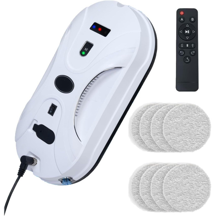 Робот для миття вікон автоматичний з водяним струменем, електричний пилосос для вікон, 5600Pa, для великих вікон