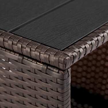 Столик з поліротанга Vedis Brown 45x45x40см