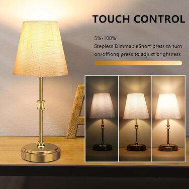 Настільна лампа Totofac 2 шт. з торшером, сенсорне керування, 3 рівні яскравості, тепле біле світло, LED, сучасний дизайн, ручна робота, для спальні, вітальні, офісу