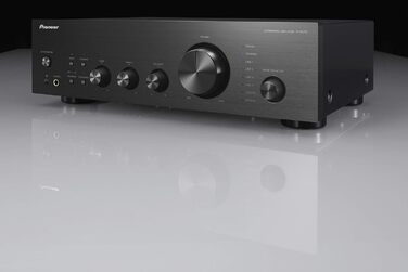 Інтегрований підсилювач Pioneer A-40AE, 2x60 Вт, пряма енергія, MM-Phono та цифровий вхід, чорний