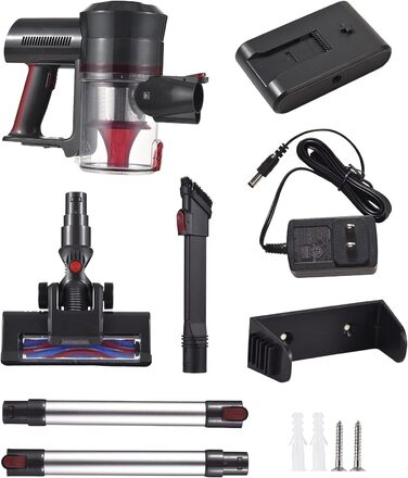 Акумуляторний пилосос Kavolet 25 KPa, 40 хв роботи, 2-в-1 для дому та авто, з насадкою для щілин та щіткою