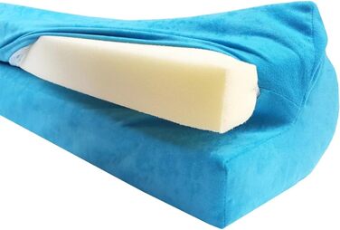 Захист для ліжечка дитячого бортик-подушка від випадання (120 см, блакитний)