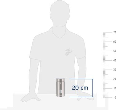Електричний спінювач молока Tchibo, 130 мл, з нержавіючої сталі, антипригарне покриття, для капучино, лате макіато та какао