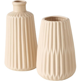 Набір ваз Wackadoo, порцеляна, сучасний, набір з 2, скандинавський дизайн, 17x8,5 см та 14x8,5 см (синій)