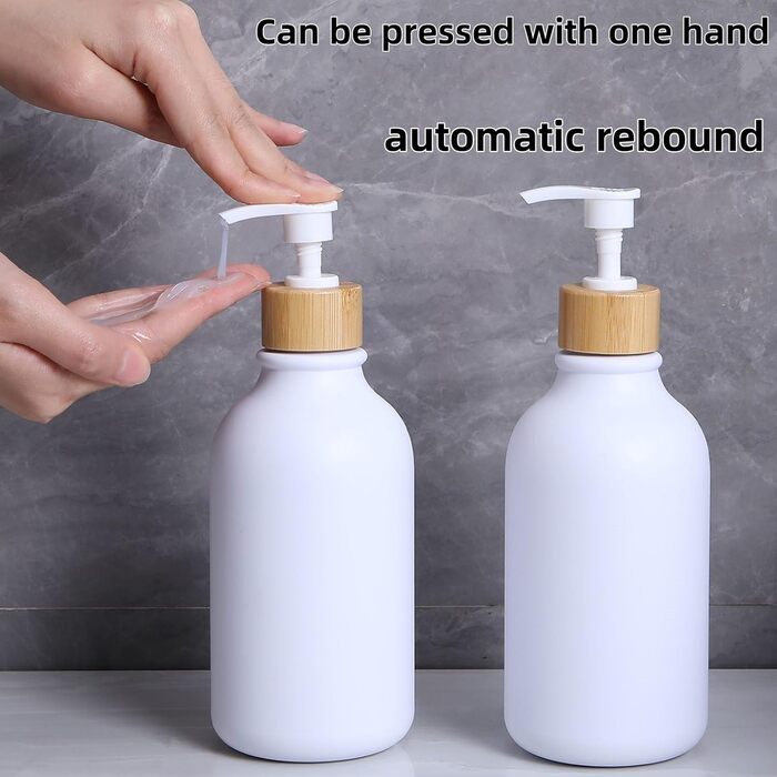 Набір аксесуарів для ванної кімнати, 9 шт. з бамбука: сміттєвий бак, дозатор мила, тримач для зубних щіток, щітка для унітазу, контейнер для ватних паличок, мильниця (білий мат)