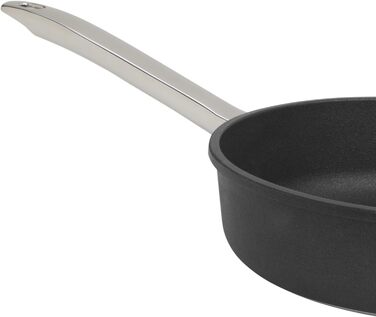 Сковорідка з 2 частин Ø 32 см - Індукційна - Лита алюмінієва сковорідка з ручкою з нержавіючої сталі та скляною кришкою - Зроблено в Німеччині