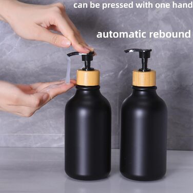 Набір аксесуарів для ванної кімнати, 9 шт., бамбук, матовий чорний: смітник, дозатор мила, тримач для зубних щіток, щітка для унітазу, контейнер для ватних паличок, підставка для косметики, мильниця