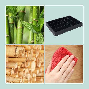 Скринька для столових приборів Relaxdays з бамбука