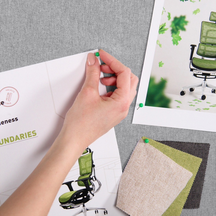 Система звукоізоляційних перегородок FLEXMIUT 2 шт. світло-сірий колір, hjh OFFICE