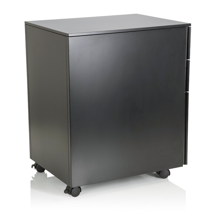 Контейнер на колесах COLOR OS I, метал, чорний колір з кодовим замком, hjh OFFICE