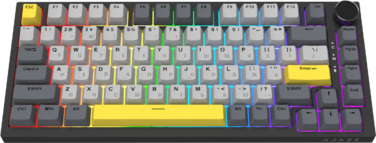 Дротова механічна клавіатура Ajazz AK820 Sea Salt Switch Black (AK820-SS-BGY)