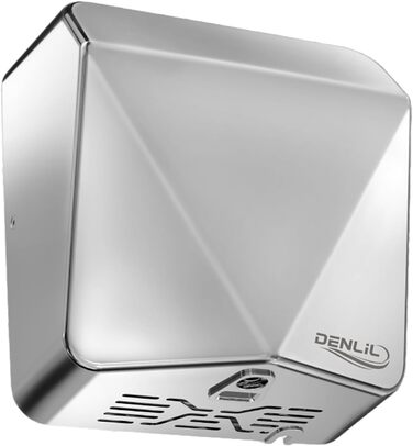 Електричний сушильник для рук з нержавіючої сталі, комерційний, високої продуктивності, з HEPA фільтром, час сушіння 7 секунд