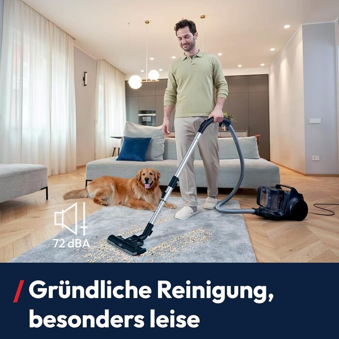 Пилсос Hoover HP1 без мішка, 850W, 2L, EPA-фільтр, аксесуари, радіус дії 7.5м, для твердих поверхонь та килимів