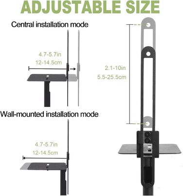 Підставка для колонок, 2 шт., сумісна з Samsung, Sony, регулюється по висоті від 73,7 до 139,7 см, для колонок до 5 кг, універсальна підставка Gekufa
