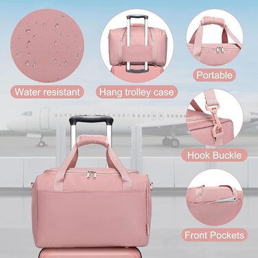 Набір валіз KONO 2 шт. 55 см, ручна валіза, набір для подорожей, 40x20x25 см, кремовий