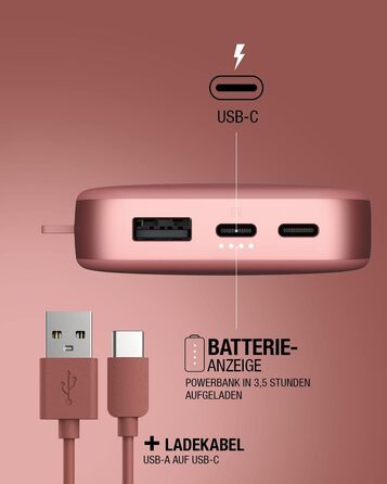 Зі швидкою зарядкою, глибокий ліловий, 18000mAh USB-C