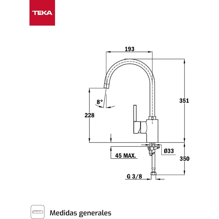 915 CROMO Monomando con diseo moderno, cao alto giratorio de fcil limpieza, aireador anticalcreo., 915 CROMO Monomando con diseo moderno, cao alto giratorio de fcil limpieza, aireador anticalcreo.