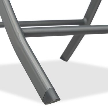 Relaxdays Складний балконний столик зі склом