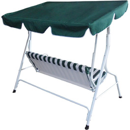 Гойдалка для відпочинку DEGAMO Hollywood Florida 3-місна, кольорова, надміцне виконання (Білий/Зелений)