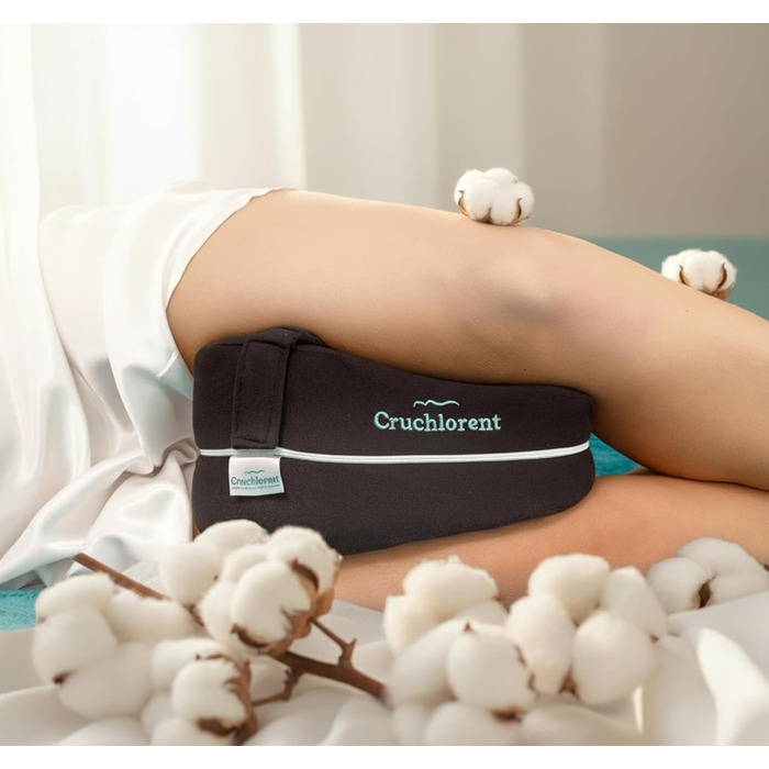 Подушка для ніг для тих, хто спить на боці, з піною з пам'яті - Інноваційна подушка для ніг, адаптована до потреб тих, хто спить на боці. Підтримує до 95 кг.