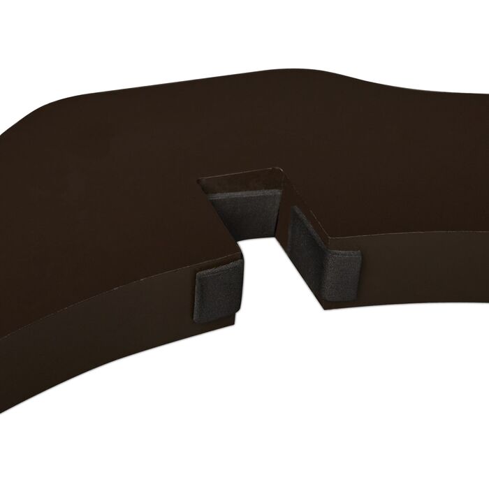 Захисний бар'єр Relaxdays коричневого кольору з дверцятами, 4 секції