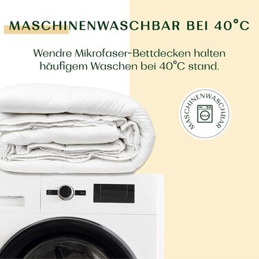 Ковдра всесезонна 135x200 – тепла ковдра з мікрофібри 300 GSM – ковдра для сну з сертифікацією Oeko-TEX – гіпоалергенна ковдра, виготовлена в ЄС – пральна – ковдра 135x200