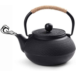 Чайник Webao з чавуну, японський чайник Tetsubin, чайник з ситечком з нержавіючої сталі (600 мл)