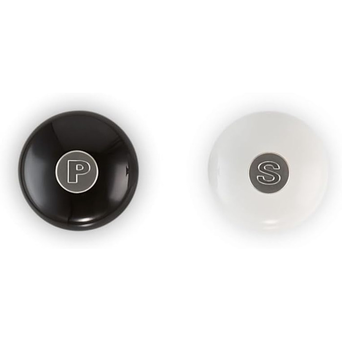 Набір для мелення перцю та солі Le Creuset, ABS-пластик, керамічний млин, чорний/білий, 21 см, 96002100169100 Set Shell Pink