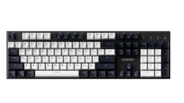 Дротова механічна клавіатура GamePro Genesis Metallic (MK144B) 100% Red switches