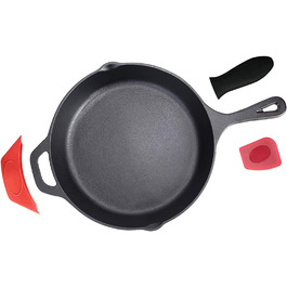 Чавунна сковорідка 12', стійка до нагрівання в духовці, для приготування на відкритому повітрі (3,7 кг)