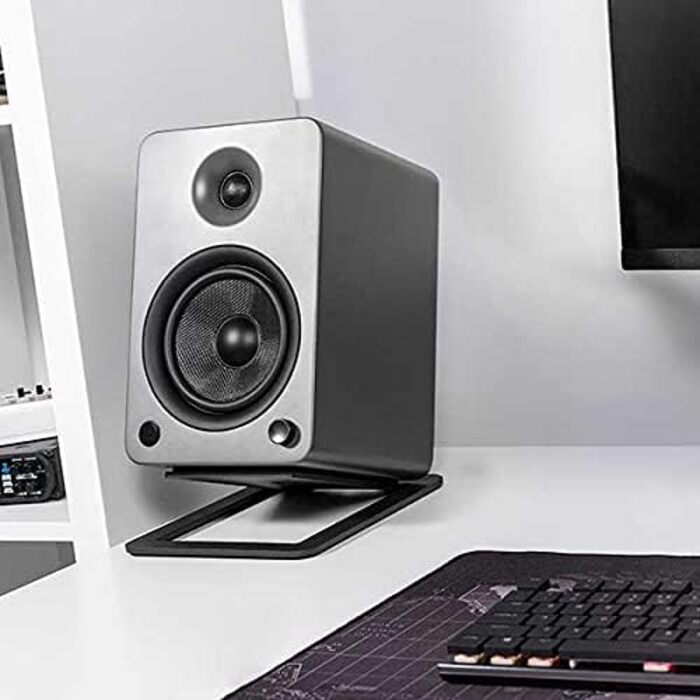 Підставка для колонок Kanto S6W - для великих акустичних систем та студійних моніторів | 9 кг | амортизуючі подушки | ¼-20 кріплення | Білий (Чорний)