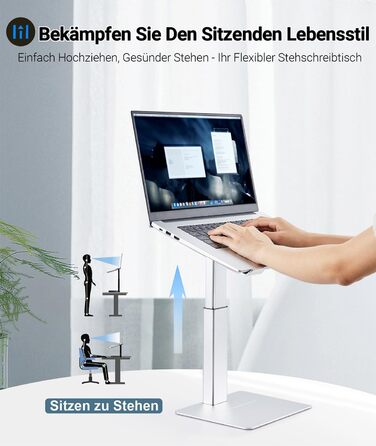 Регульований підставка для ноутбука, стіл-трансформер, для MacBook та ноутбуків 13-16.5