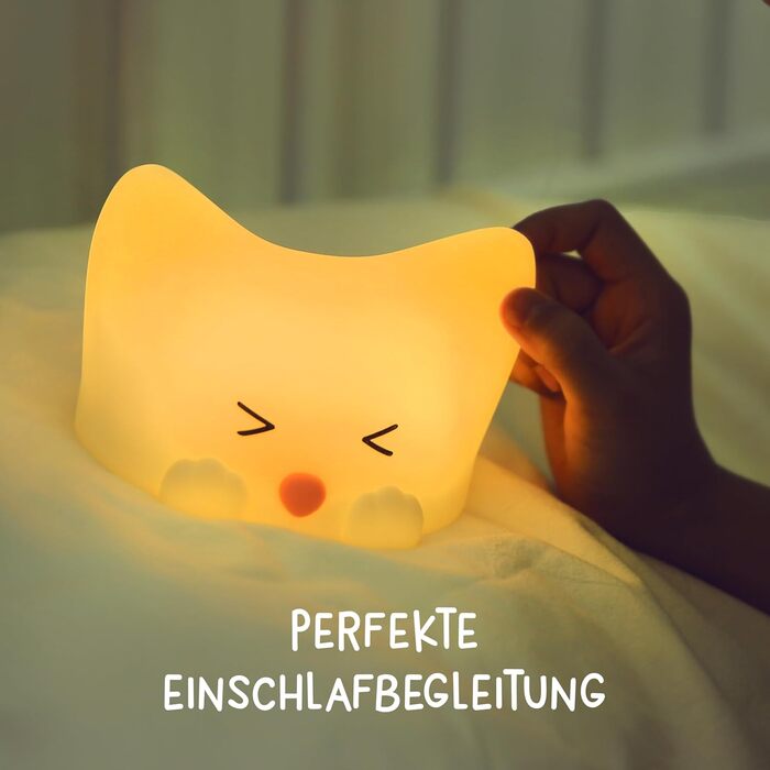 Дитячий LED нічник MegaLight (Catty) — регульований сенсорний світильник для дітей та немовлят, USB-зарядка