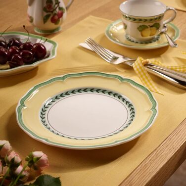 Тарілка для сніданку Villeroy and Boch French Garden Vienne, 21 см, порцеляна преміум-класу, біла/різнокольорова