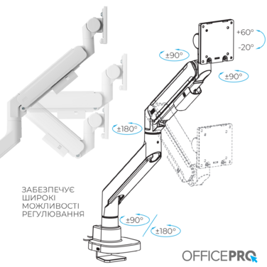 Настільне кріплення для монітора OfficePro MA851W